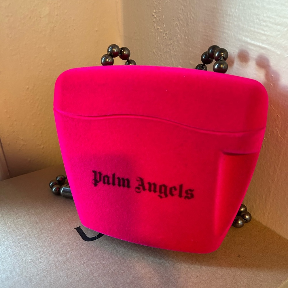 Palm Angles Mini Padlock Bag, hot pink, crossbody bag